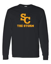 Load image into Gallery viewer, Simpson College The Storm Long Sleeve T-Shirt - Black