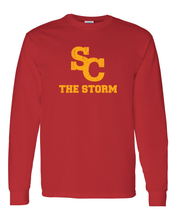 Load image into Gallery viewer, Simpson College The Storm Long Sleeve T-Shirt - Red