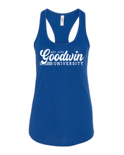Load image into Gallery viewer, Vintage Goodwin University Ladies Tank Top - Royal