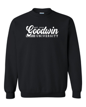 Load image into Gallery viewer, Vintage Goodwin University Crewneck Sweatshirt - Black
