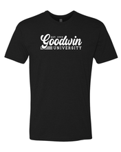 Load image into Gallery viewer, Vintage Goodwin University Soft Exclusive T-Shirt - Black
