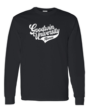 Load image into Gallery viewer, Goodwin University Alumni Long Sleeve T-Shirt - Black