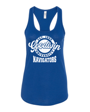 Load image into Gallery viewer, Goodwin University Navigators Ladies Tank Top - Royal