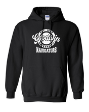 Load image into Gallery viewer, Goodwin University Navigators Hooded Sweatshirt - Black