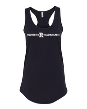 Load image into Gallery viewer, University of Rochester Straight Text Ladies Tank Top - Black