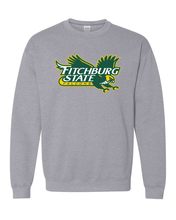 Load image into Gallery viewer, Fitchburg State Full Color Mascot Crewneck Sweatshirt - Sport Grey