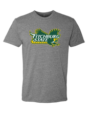 Load image into Gallery viewer, Fitchburg State Full Color Mascot Exclusive Soft T-Shirt - Dark Heather Gray