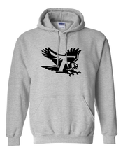 Load image into Gallery viewer, Fitchburg State F Hooded Sweatshirt - Sport Grey