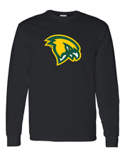 Load image into Gallery viewer, Fitchburg State Mascot Head Long Sleeve T-Shirt - Black