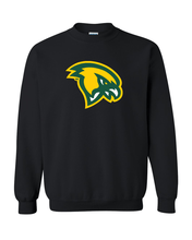 Load image into Gallery viewer, Fitchburg State Mascot Head Crewneck Sweatshirt - Black