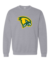 Load image into Gallery viewer, Fitchburg State Mascot Head Crewneck Sweatshirt - Sport Grey