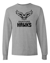 Load image into Gallery viewer, University of Hartford Hawks Long Sleeve T-Shirt - Sport Grey