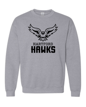 Load image into Gallery viewer, University of Hartford Hawks Crewneck Sweatshirt - Sport Grey