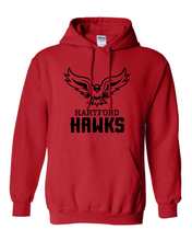 Load image into Gallery viewer, University of Hartford Hawks Hooded Sweatshirt - Red