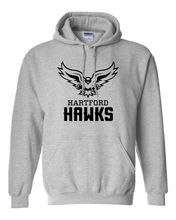 Load image into Gallery viewer, University of Hartford Hawks Hooded Sweatshirt - Sport Grey