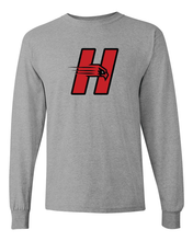Load image into Gallery viewer, University of Hartford H Long Sleeve T-Shirt - Sport Grey