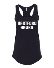 Load image into Gallery viewer, University of Hartford Text Ladies Tank Top - Black