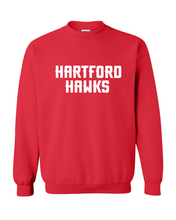 Load image into Gallery viewer, University of Hartford Text Crewneck Sweatshirt - Red
