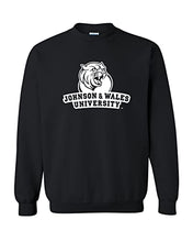 Load image into Gallery viewer, Johnson & Wales University 1 Color Stacked Crewneck Sweatshirt - Black