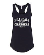 Load image into Gallery viewer, Hillsdale College Alumni Ladies Racer Tank - Black