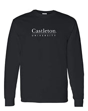 Load image into Gallery viewer, Castleton University Long Sleeve Shirt - Black
