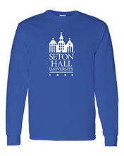 Load image into Gallery viewer, Seton Hall University Est 1856 Long Sleeve Shirt - Royal