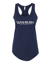 Load image into Gallery viewer, Washburn University 1 Color Ladies Tank Top - Midnight Navy