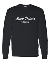 Load image into Gallery viewer, Saint Peter's University Alumni Long Sleeve Shirt - Black