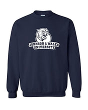Load image into Gallery viewer, Johnson & Wales University 1 Color Stacked Crewneck Sweatshirt - Navy