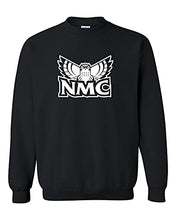 Load image into Gallery viewer, Northwestern Michigan Hawk Owls Crewneck Sweatshirt - Black