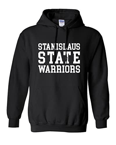 Stanislaus State Block Hooded Sweatshirt - Black
