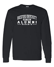 Load image into Gallery viewer, Rockford University Alumni Long Sleeve Shirt - Black