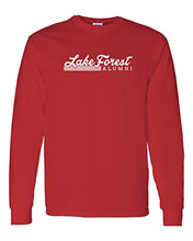 Load image into Gallery viewer, Vintage Lake Forest Alumni Long Sleeve T-Shirt - Red