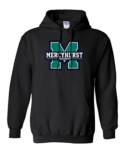 Mercyhurst University Full Color Hooded Sweatshirt - Black
