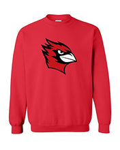 Load image into Gallery viewer, Wesleyan University Full Color Mascot Crewneck Sweatshirt - Red