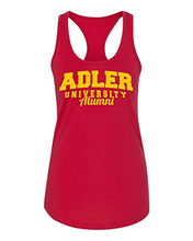 Load image into Gallery viewer, Vintage Adler University Alumni Ladies Tank Top - Red