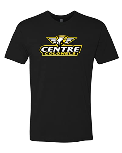 Centre College Full Logo Exclusive Soft T-Shirt - Black
