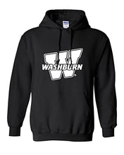 Load image into Gallery viewer, Washburn University W Hooded Sweatshirt - Black