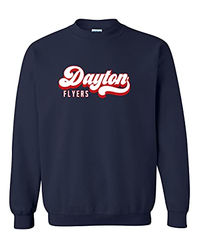 University of Dayton Flyers Vintage Crewneck Sweatshirt - Navy