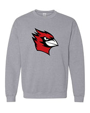 Load image into Gallery viewer, Wesleyan University Full Color Mascot Crewneck Sweatshirt - Sport Grey