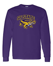 Load image into Gallery viewer, San Francisco State Full Color Gator Long Sleeve Shirt - Purple