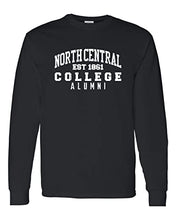 Load image into Gallery viewer, North Central College Alumni Long Sleeve T-Shirt - Black