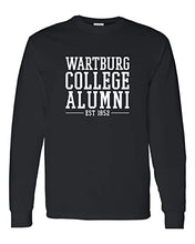 Load image into Gallery viewer, Wartburg College Alumni Long Sleeve Shirt - Black
