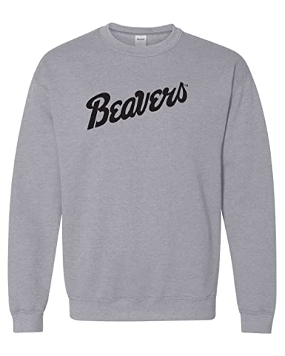 Bemidji State U Beavers Crewneck Sweatshirt - Sport Grey