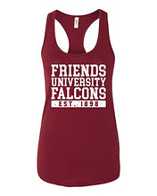 Load image into Gallery viewer, Friends University Block Ladies Tank Top - Cardinal