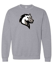 Load image into Gallery viewer, Mercy College Mascot Crewneck Sweatshirt - Sport Grey