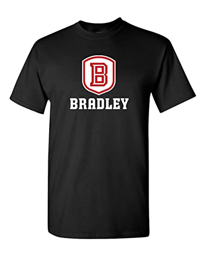 Bradley University Shield T-Shirt - Black
