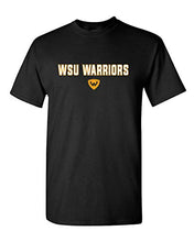 Load image into Gallery viewer, WSU Warriors Two Color T-Shirt - Black