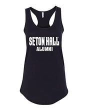 Load image into Gallery viewer, Seton Hall University Alumni Ladies Tank Top - Black