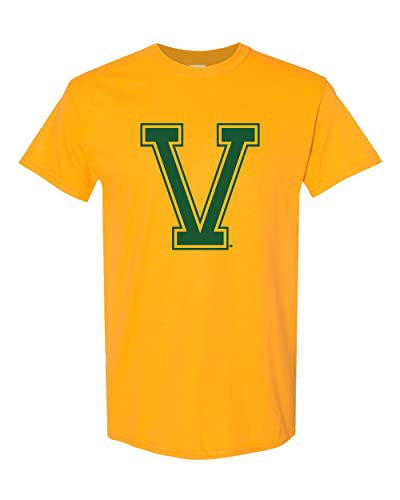 University of Vermont Catamounts V T-Shirt - Gold